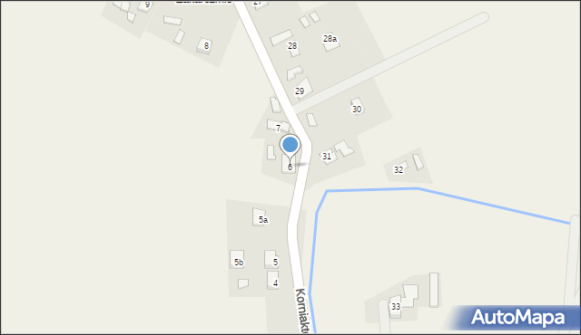 Korniaktów Południowy, Korniaktów Południowy, 6, mapa Korniaktów Południowy