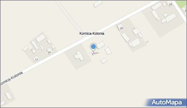 Kornica-Kolonia, Kornica-Kolonia, 17, mapa Kornica-Kolonia