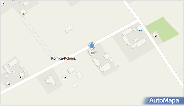 Kornica-Kolonia, Kornica-Kolonia, 18, mapa Kornica-Kolonia