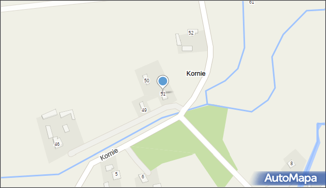 Kornie, Kornie, 51, mapa Kornie