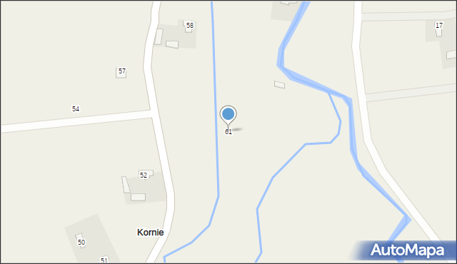 Kornie, Kornie, 61, mapa Kornie