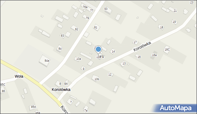 Korolówka, Korolówka, 11B, mapa Korolówka