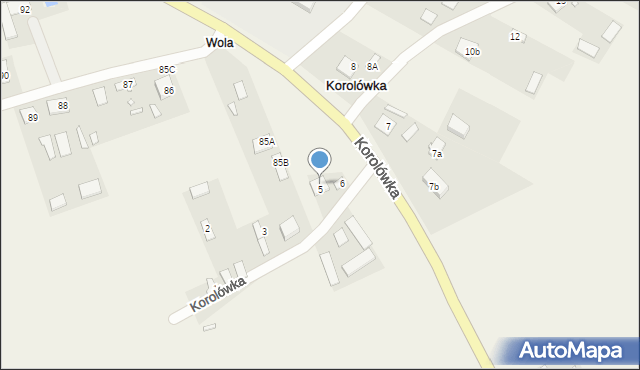 Korolówka, Korolówka, 5A, mapa Korolówka