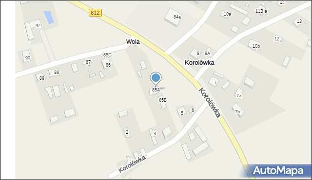 Korolówka, Korolówka, 85A, mapa Korolówka