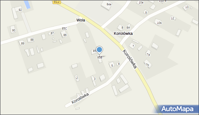 Korolówka, Korolówka, 85B, mapa Korolówka