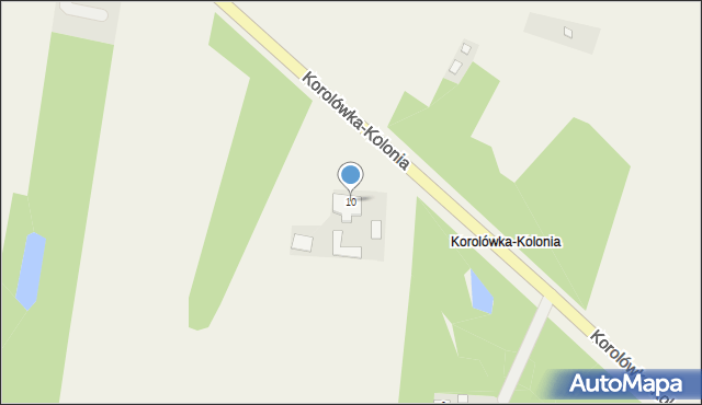 Korolówka-Kolonia, Korolówka-Kolonia, 10, mapa Korolówka-Kolonia