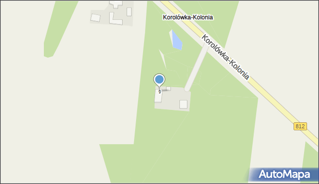 Korolówka-Kolonia, Korolówka-Kolonia, 9, mapa Korolówka-Kolonia