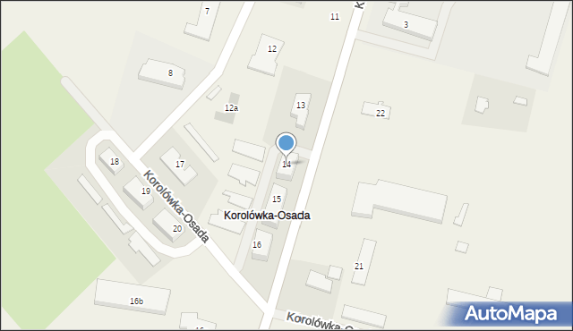 Korolówka-Osada, Korolówka-Osada, 14, mapa Korolówka-Osada