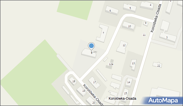 Korolówka-Osada, Korolówka-Osada, 8, mapa Korolówka-Osada