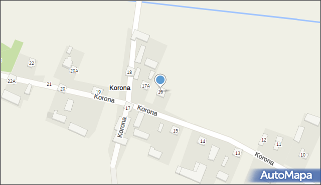 Korona, Korona, 16, mapa Korona