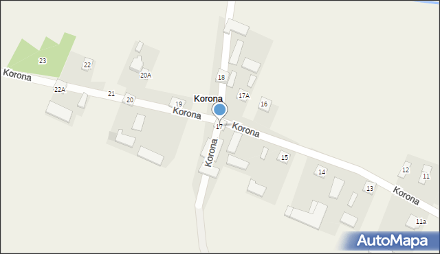 Korona, Korona, 17, mapa Korona