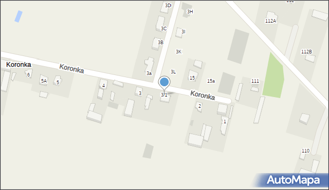 Koronka, Koronka, 3/1, mapa Koronka