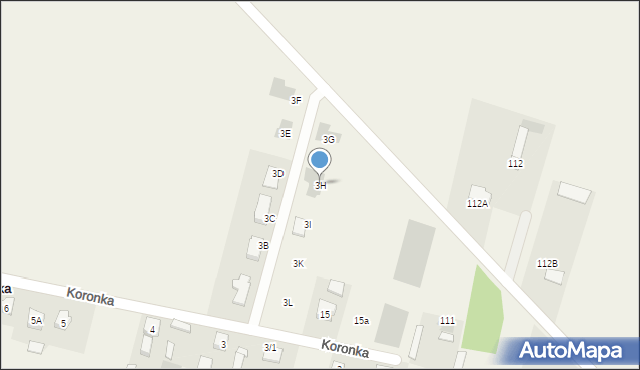 Koronka, Koronka, 3H, mapa Koronka