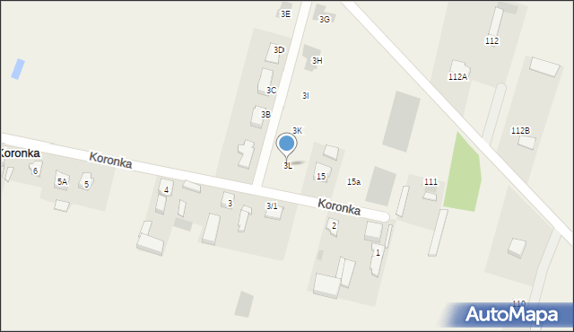 Koronka, Koronka, 3L, mapa Koronka