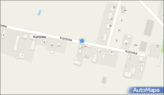Koronka, Koronka, 4, mapa Koronka