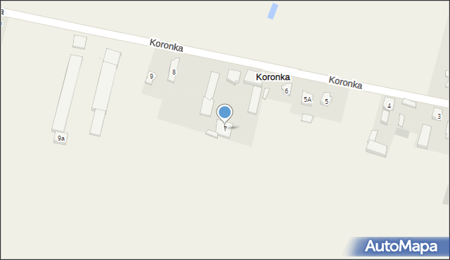 Koronka, Koronka, 7, mapa Koronka