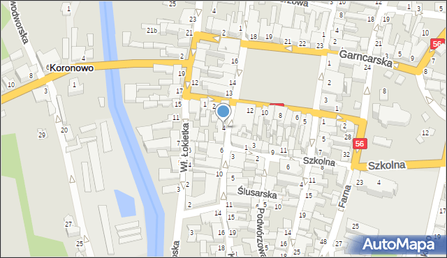 Koronowo, Kościuszki Tadeusza, gen., 4, mapa Koronowo