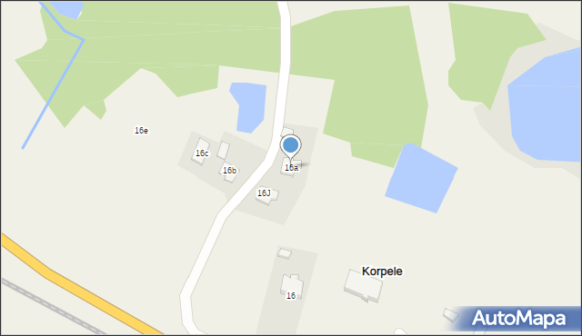 Korpele, Korpele, 16a, mapa Korpele