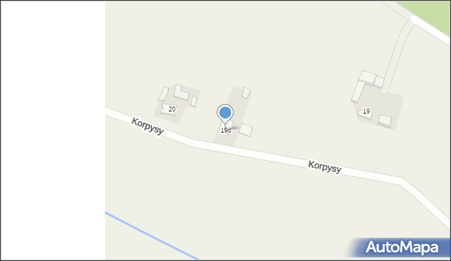 Korpysy, Korpysy, 19d, mapa Korpysy