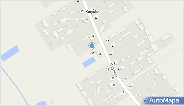 Koryciski, Koryciski, 36a, mapa Koryciski