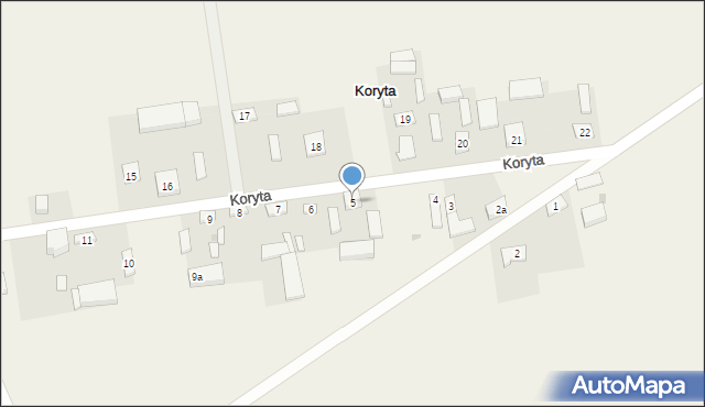 Koryta, Koryta, 5, mapa Koryta