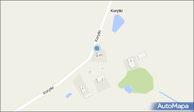 Korytki, Korytki, 4, mapa Korytki