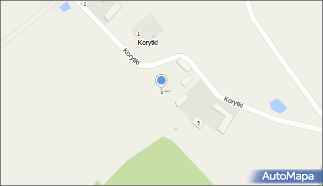 Korytki, Korytki, 4, mapa Korytki