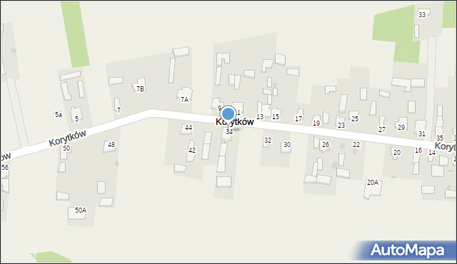 Korytków, Korytków, 34, mapa Korytków