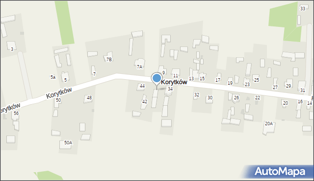 Korytków, Korytków, 38, mapa Korytków