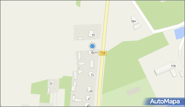 Korytków, Korytków, 53, mapa Korytków