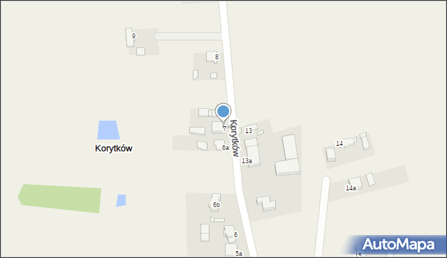 Korytków, Korytków, 7, mapa Korytków