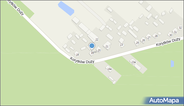 Korytków Duży, Korytków Duży, 19, mapa Korytków Duży