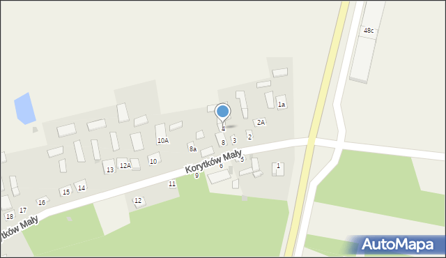 Korytków Mały, Korytków Mały, 4, mapa Korytków Mały