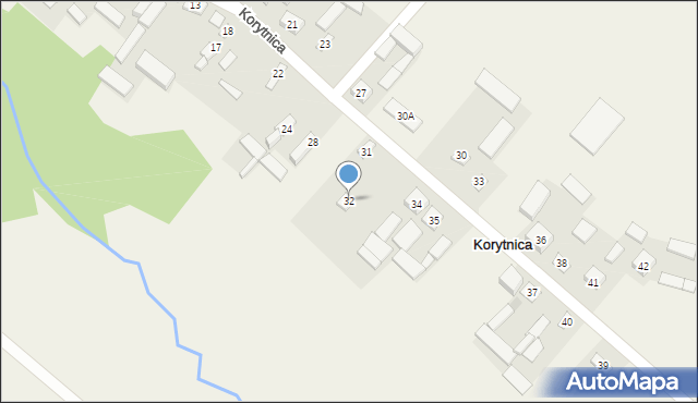 Korytnica, Korytnica, 32, mapa Korytnica