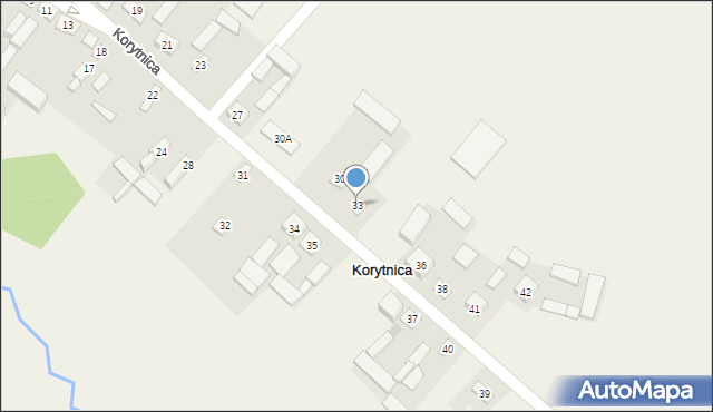 Korytnica, Korytnica, 33, mapa Korytnica