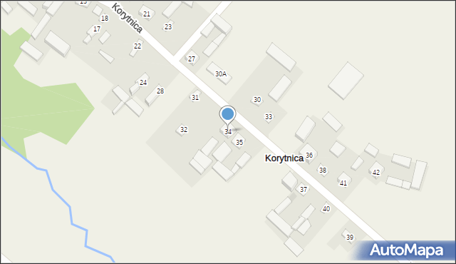 Korytnica, Korytnica, 34, mapa Korytnica