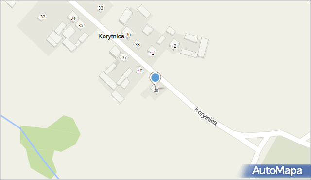 Korytnica, Korytnica, 39, mapa Korytnica