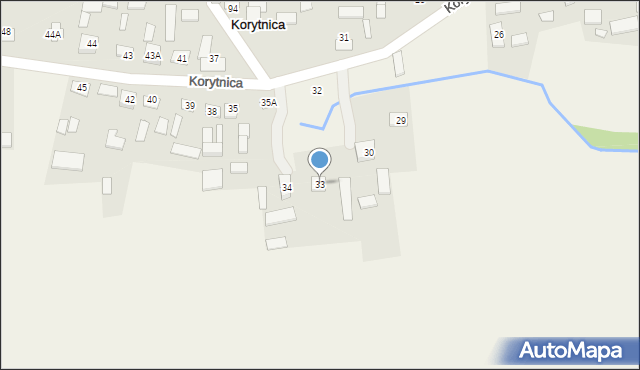 Korytnica, Korytnica, 33, mapa Korytnica