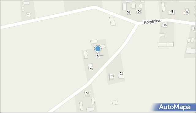 Korytnica, Korytnica, 54, mapa Korytnica