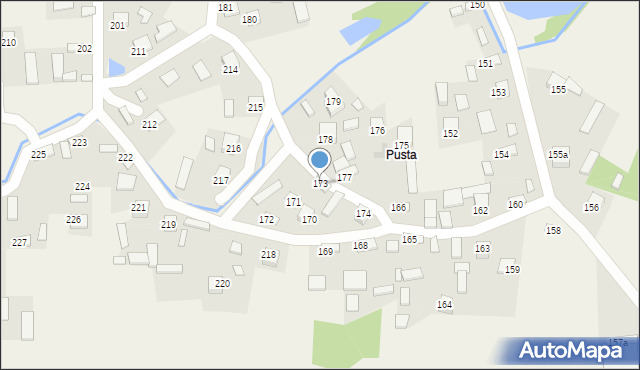 Korytnica, Korytnica, 173, mapa Korytnica