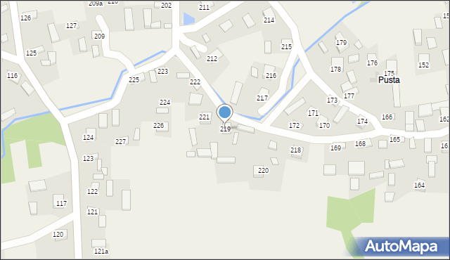 Korytnica, Korytnica, 219, mapa Korytnica