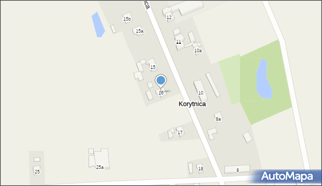 Korytnica, Korytnica, 16, mapa Korytnica