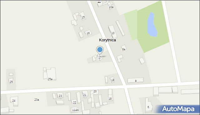 Korytnica, Korytnica, 17, mapa Korytnica