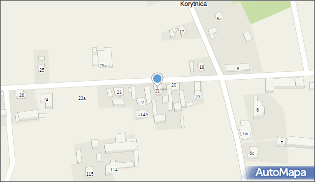 Korytnica, Korytnica, 21, mapa Korytnica