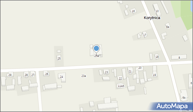 Korytnica, Korytnica, 25a, mapa Korytnica