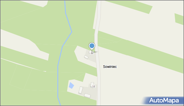 Korytno, Korytno, 12, mapa Korytno