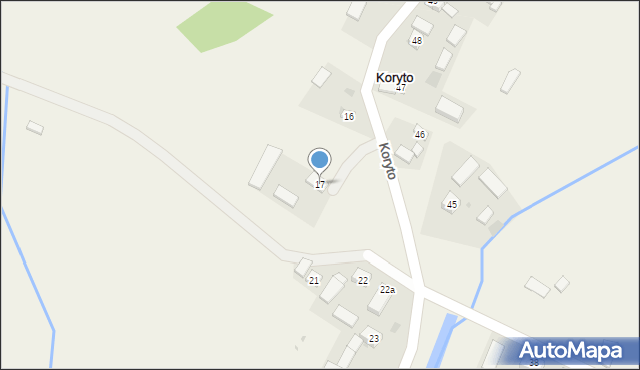 Koryto, Koryto, 17, mapa Koryto