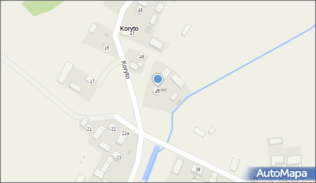 Koryto, Koryto, 45, mapa Koryto