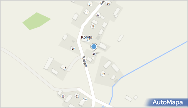 Koryto, Koryto, 46, mapa Koryto