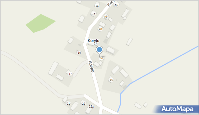 Koryto, Koryto, 46a, mapa Koryto